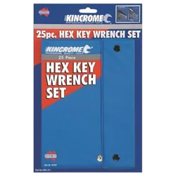 Kincrome Hex Key Set 25Pce (Carded)