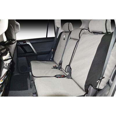 Msa Rear Extra Cab Small 50/50 Bench Single Back No Headrest (Mto) - Msa Premium Canvas Seat Covers To Suit Toyota Hilux - Sr5 Single, Extra & Dual Ca