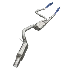 Torqit Stainless Exhaust For Nissan Patrol Y62 5.6L Series 1 - Series 5 (01/2013-On) Twin 3" into Single 3" Cat Back