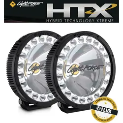 Lightforce HTX2 Hybrid (PAIR) Driving Lights 12V (Includes Harness, Lens Protectors & Anti Theft Nuts)