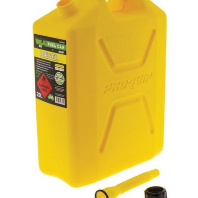 Hulk 4x4 Fast Flow Plastic Fuel Can 20Lt Diesel Yellow