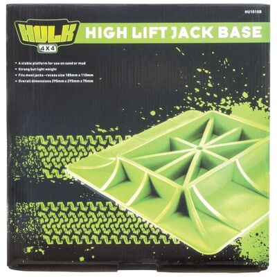Hulk 4x4 High Lift Jack Base Plastic Green To Suits Hu1010