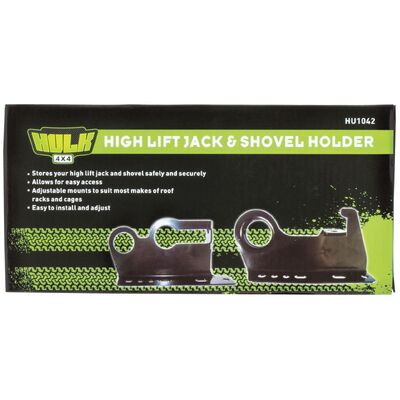 Hulk 4x4 High Lift Jack & Shovel Holder Roof Mounted To Suits Hu1010