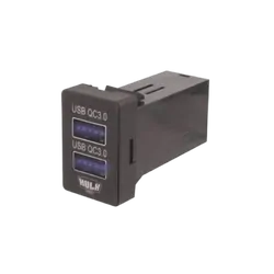 Hulk 4x4 Dual Qc3 Usb Socket For Late Toyota For Blue