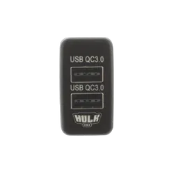 Dual Qc3 Usb Socket For Early Toyota For Blue