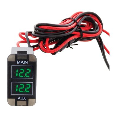 Hulk 4x4 Dual Battery Voltmeter Early To Suit Toyota Green Led