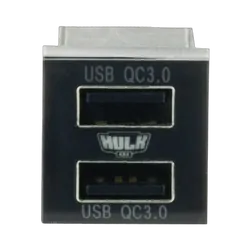 Hulk 4x4 Dual Usb Socket Qc3 Oe Rpl To Suit New Toyota Square Blue Led