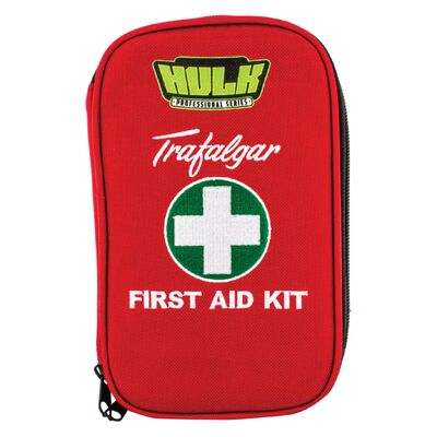 Hulk 4x4 Personal Vehicle First Aid Kit Soft Red Durable Case