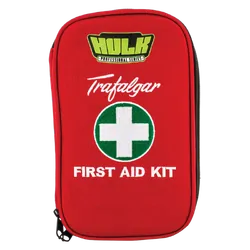 Hulk 4x4 Personal Vehicle First Aid Kit Soft Red Durable Case