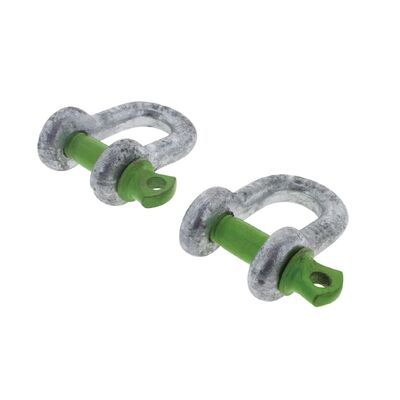 Hulk 4x4 Pkt 2 D Shackle 6Mm Rated To 500Kg Galvanised Drop Forged