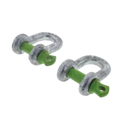 Hulk 4x4 Pkt 2 D Shackle 6Mm Rated To 500Kg Galvanised Drop Forged