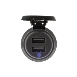 Dual Usb Socket For Straight Terminals