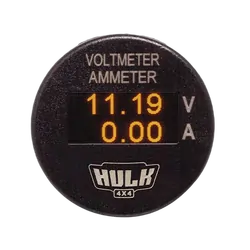 Hulk 4x4 Oled Voltmeter & Ammeter 12-24V Dc 0-100Amp With Shunt