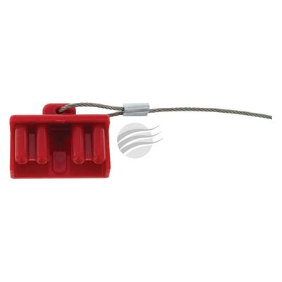 Hulk 4x4 Pkt 1 Red Plastic Cover To Suit 50Amp Connector W/ Steel Loop