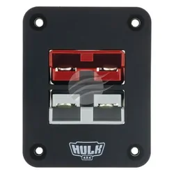 Hulk 4x4 Double Flush Mount Housing 50A Ando Style Plugs Red & Gry