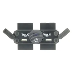 Hulk 4x4 4 Way 12/24V Dc Power Adaptor 4X 50A Plugs Usb'S & Voltmeter