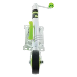 Hulk 4X4 Standard Jockey Wheel 350kg Solid Rubbr Wheel Swivel U-Blt 6"