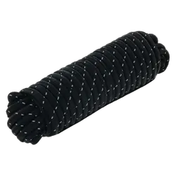 Hulk 4x4 Reflective Rope 15 Metres Black 60Kgs Working Load