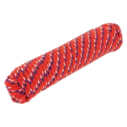 Hulk 4x4 Hulk 30M Poly Rope Red Diamond Braided 66Kgs Working