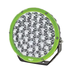 Hulk 4x4 9" Rnd Led Driving Lamp Drivng Beam 9-36V 160W 37 Leds Green