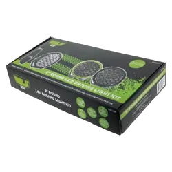 Hulk 4x4 Pkt 2 9" Rnd Led Driving Lamp Kit 9-36V 160W 37 Leds Green