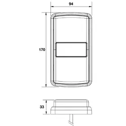 Hulk 4x4 Led Stop/Tail/Indicator Lamp 12/24V With Reflex Reflector