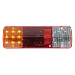 Hulk 4x4 Pkt 2 Led Stop/Tail/Ind/Rev Lamp 12/24V To Suit Landcruiser Retro