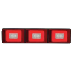 Ignite Zeon Led Jumbo Triple Comb Lamp Stop/Tail/Indicator/Rev Lamp 10-30V 0.5M Cable Horizontal/Vertical Mount