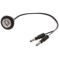 Ignite Led White Front Position Marker Lamp 12V W/ Rubber Housing 28Mm X 25Mm