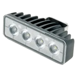 Ignite Led Rectangle Work lamp Flood Beam 70 Deg 9-36V 24W 4 Leds Black Housing 2,400 Lumens