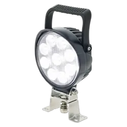 Ignite Led Round Flood Beam Work lamp W/ Handle & Switch 5,100 Lumens