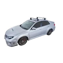 Rhino Rack Euro 2500 Black 2 Bar Fmp Roof Rack For BMW 3 Series E92 2Dr Coupe 10/06 To 05/14