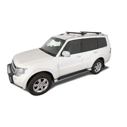 Rhino Rack Heavy Duty Cxb Black 2 Bar Roof Rack For Nissan Pathfinder R52 4Dr 4Wd With Roof Rails - High 10/13 On