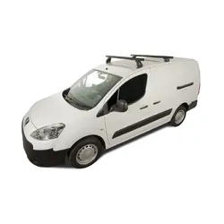 Rhino Rack Heavy Duty Rltf Black 2 Bar Roof Rack For Citroen Berlingo Ii 4Dr Van 09 To 18