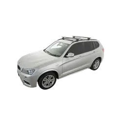 Rhino Rack Vortex Sx Black 2 Bar Roof Rack For BMW 3 Series Touring F31 4Dr Wagon With Flush Rails 02/13 On