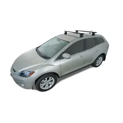 Rhino Rack Vortex 2500 Black 2 Bar Fmp Roof Rack For Mazda Cx-7 4Dr Suv 11/06 To 01/12