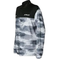 Jetpilot 2023 Venture Long Sleeve Fishing Polo Grey Camo - Size Large