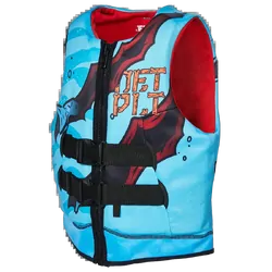 Jetpilot 2023 Boys Rex Youth Cause Neo Vest Blue Level 50 - Size 4 To 6