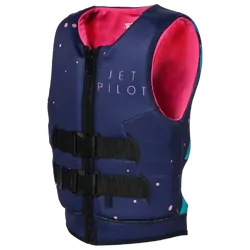 Jetpilot 2023 Girls Wing Youth Cause Neo Vest Navy Level 50 - Size 3 to 4