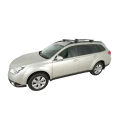 Rhino Rack Vortex Sx Black 2 Bar Roof Rack For Subaru Outback 4Th Gen 4Dr Suv With Roof Rails 09/09 To 08/14