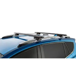Rhino Rack Vortex Sx Black 2 Bar Roof Rack For Toyota Rav4 Gen 4, Xa40 5Dr Suv With Roof Rails 12/12 To 04/19