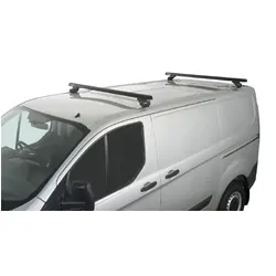 Rhino Rack Heavy Duty Rltp Black 2 Bar Roof Rack For Ford Transit Custom 2Dr Van Swb 02/14 On