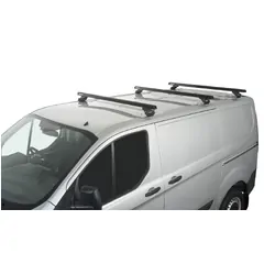 Rhino Rack Heavy Duty Rltp Black 3 Bar Roof Rack For Ford Transit Custom 2Dr Van Swb 02/14 On