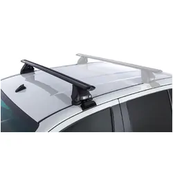 Rhino Rack Vortex 2500 Black 1 Bar Roof Rack (Front) For Toyota Hilux Gen 8 4Dr Ute Double Cab 10/15 On