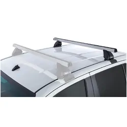 Rhino Rack Heavy Duty 2500 Silver 1 Bar Roof Rack (Rear) For Toyota Hilux Gen 8 4Dr Ute Double Cab 10/15 On