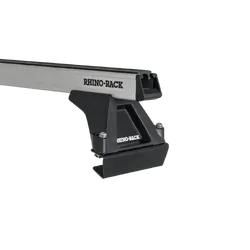 Rhino Rack Heavy Duty Rltf Silver 1 Bar Roof Rack For Isuzu N-Series 2Dr Truck Angled Roof 01/86 On