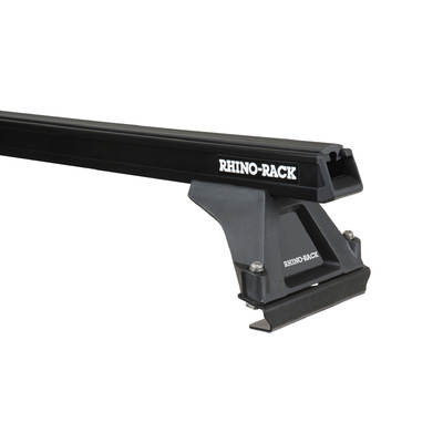 Rhino Rack Heavy Duty Rltf Black 1 Bar Roof Rack For Isuzu N-Series 4Dr Truck Angled Roof 01/86 On