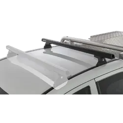 Rhino Rack Heavy Duty Rlt600 Ditch Mount Black 1 Bar Roof Rack (Rear) For Mitsubishi Triton Gen5 Mq/Mr 2Dr Ute Extra Cab 04/15 On