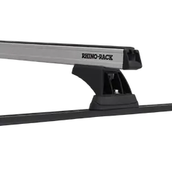 Rhino Rack Heavy Duty Rch Trackmount Silver 2 Bar Roof Rack For Nissan Pathfinder 2Dr 4Wd 01/86 To 09/92