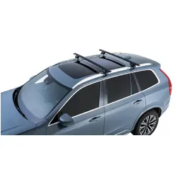 Rhino Rack Vortex Sx Black 2 Bar Roof Rack For Volvo Xc90 Gen2 5Dr Suv With Flush Rails 08/15 On